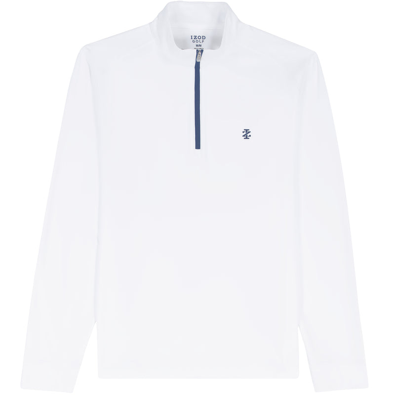 GOLF SWINGFLEX MESH 1/4 ZIP - BRIGHT WHITE – IZOD