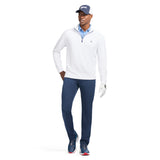 GOLF SWINGFLEX MESH QUARTER ZIP - BRIGHT WHITE