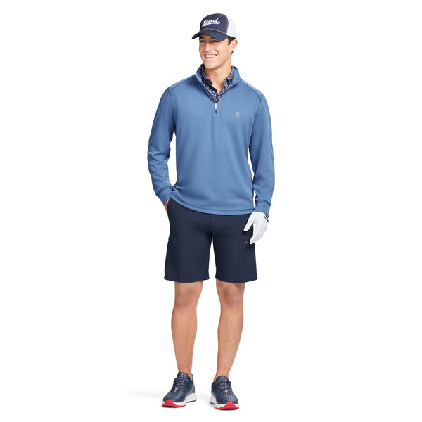 GOLF SWINGFLEX MESH 1/4 ZIP - BRIGHT COBALT – IZOD