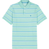 ADVANTAGE PERFORMANCE STRIPED POLO - BILLIARD