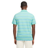 ADVANTAGE PERFORMANCE STRIPED POLO - BILLIARD