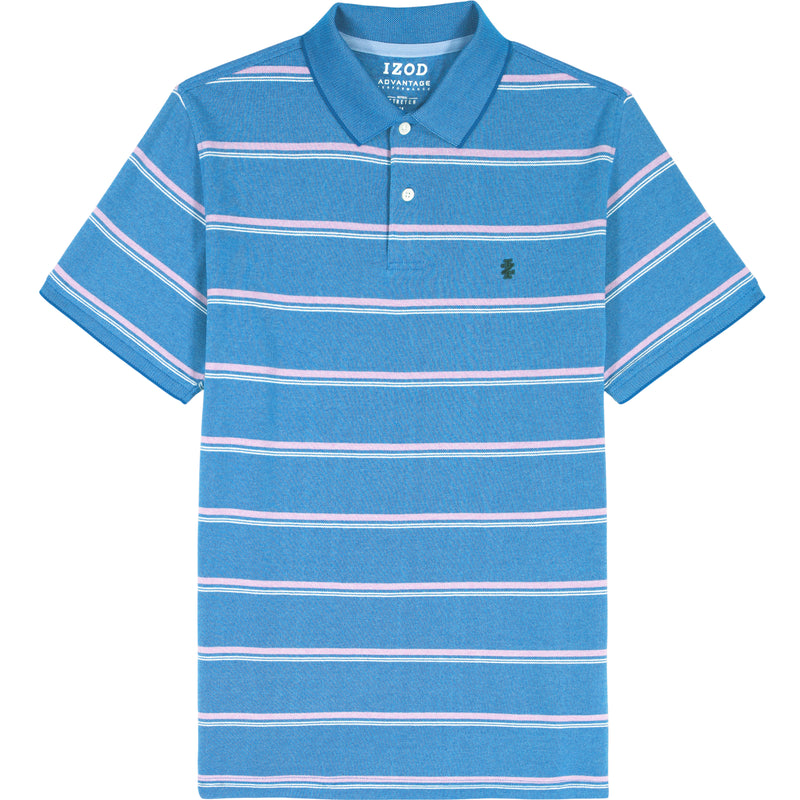 ADVANTAGE PERFORMANCE STRIPED POLO - LAPIS BLUE – IZOD