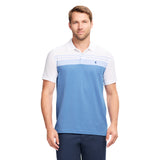ADVANTAGE PERFORMANCE STRIPED POLO - BRIGHT WHITE