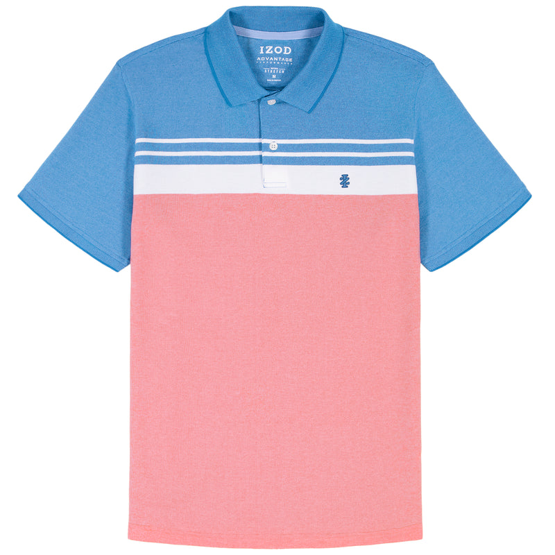 Advantage Performance Striped Polo - Lapis Blue – IZOD
