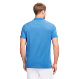 ADVANTAGE PERFORMANCE STRIPED POLO - LAPIS BLUE