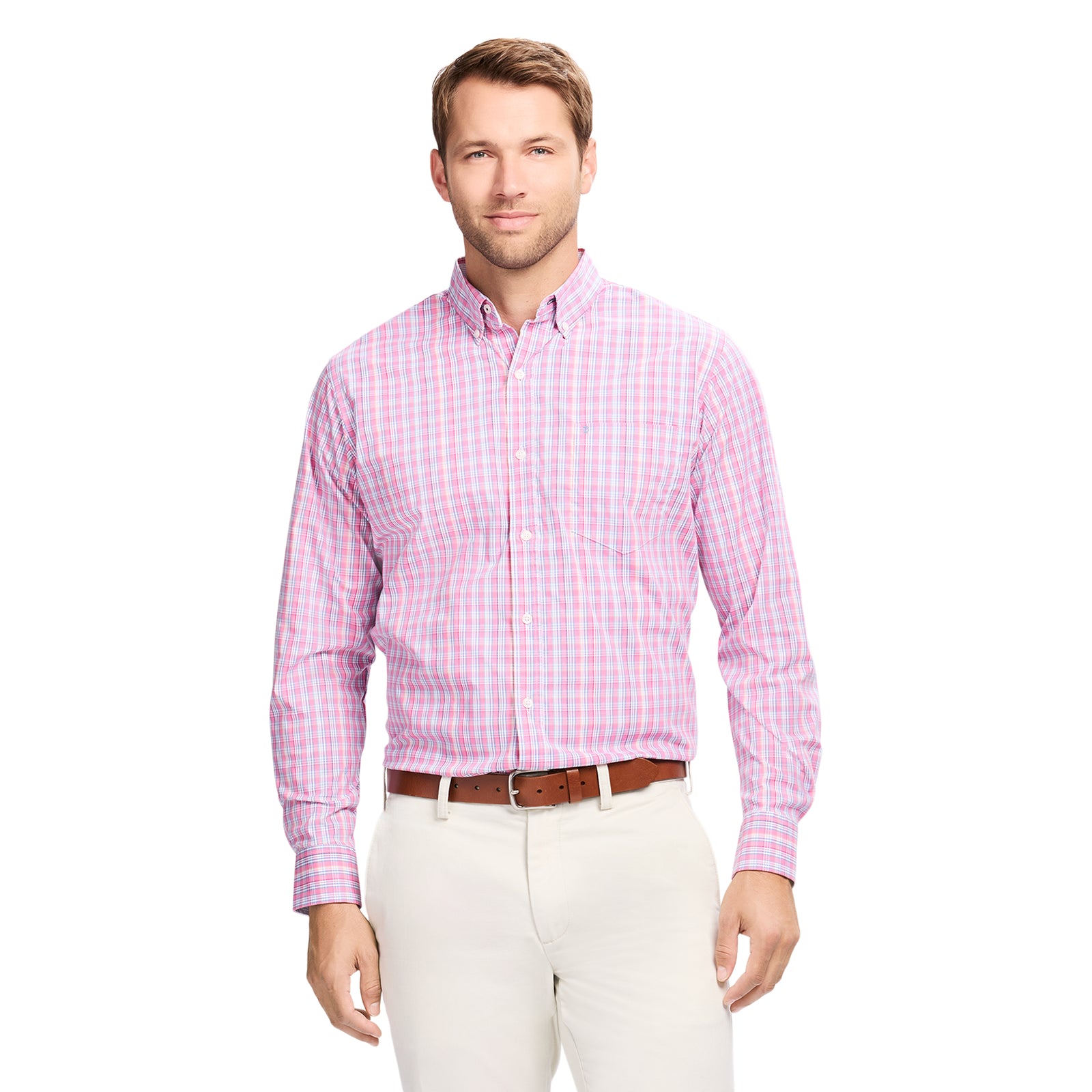 Performance Comfort L/S Shirt - Pink Lemonade – IZOD