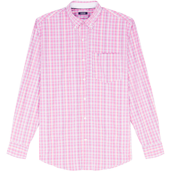 Performance Comfort L/S Shirt - Izod Sportswear - Pink Lemonade - XL