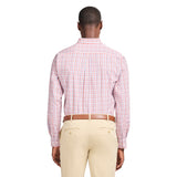 PERFORMANCE COMFORT L/S PLAID SHIRT - CORAL ROSE