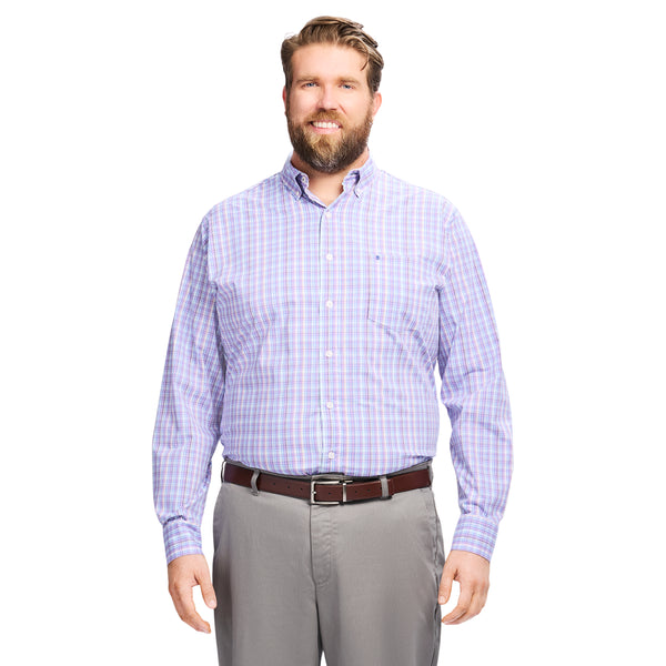 Big & Tall Performance Comfort L/S Shirt - English Lavender – IZOD