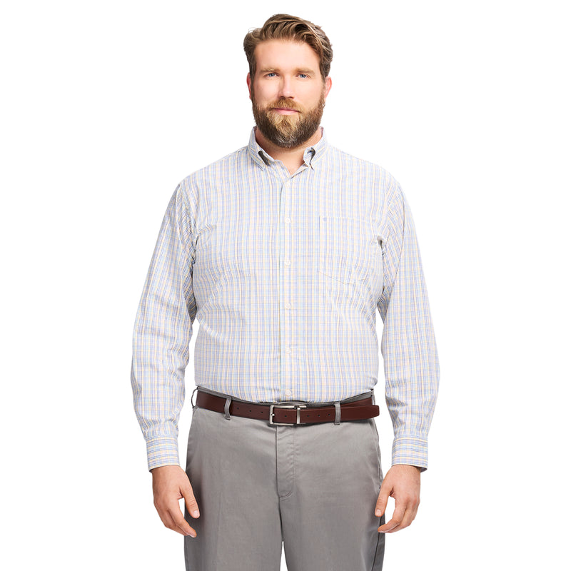 Big & Tall Performance Comfort L/S Shirt - Lemon Meringue – IZOD
