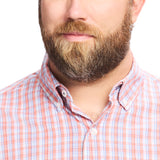 BIG & TALL PERFORMANCE COMFORT L/S SHIRT - CORAL ROSE