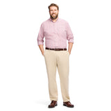 BIG & TALL PERFORMANCE COMFORT L/S SHIRT - CORAL ROSE