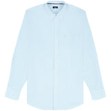 PERFORMANCE COMFORT L/S PLAID SHIRT - MILKY BLUE