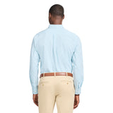 PERFORMANCE COMFORT L/S PLAID SHIRT - MILKY BLUE