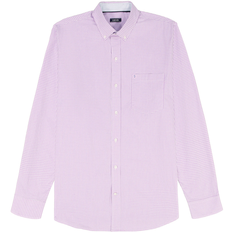Performance Comfort L/S Plaid Shirt - English Lavender – IZOD