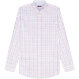 PERFORMANCE COMFORT L/S PLAID SHIRT - FANDANGO PINK