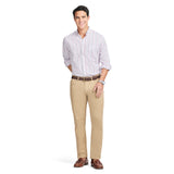 PERFORMANCE COMFORT L/S PLAID SHIRT - FANDANGO PINK