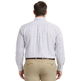 BIG & TALL PERFORMANCE COMFORT L/S PLAID SHIRT - FANDANGO PINK