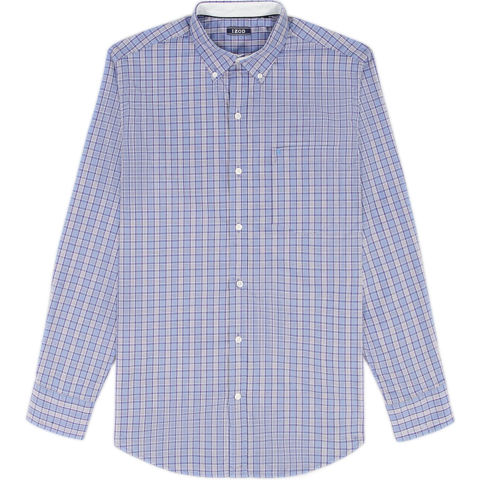 Performance Comfort L/S Plaid Shirt - IZOD Sportswear - Regatta - XL