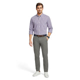 PERFORMANCE COMFORT L/S PLAID SHIRT - ENGLISH LAVENDER