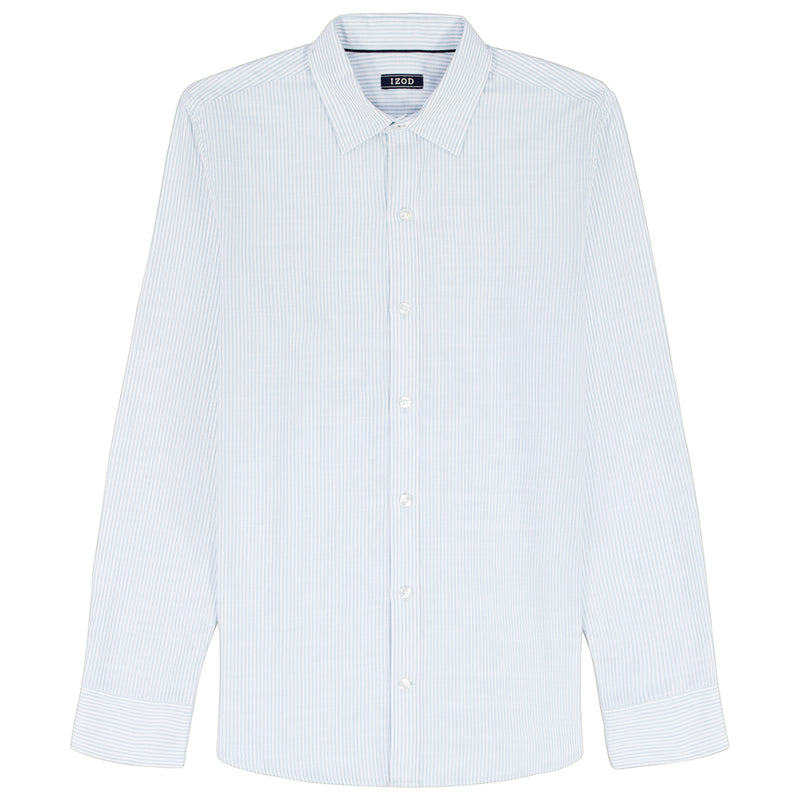 LUXURY SPORT L/S STRIPED SHIRT - WASABI – IZOD
