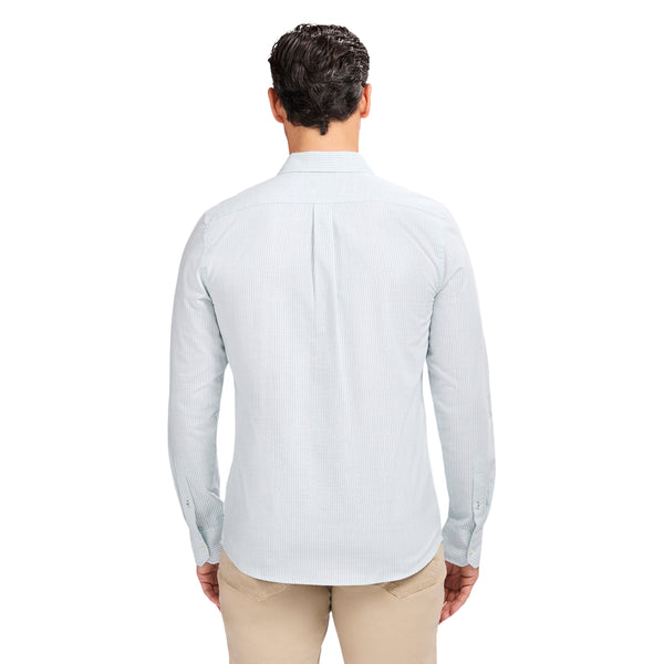 LUXURY SPORT L/S STRIPED SHIRT - WASABI – IZOD