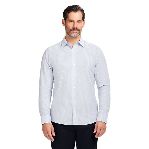 Luxury Sport L/S Striped Shirt - IZOD Sportswear - PLACID BLUE - XXL Luxury Sport L/S Striped Shirt - IZOD Sportswear - PLACID BLUE - XXL