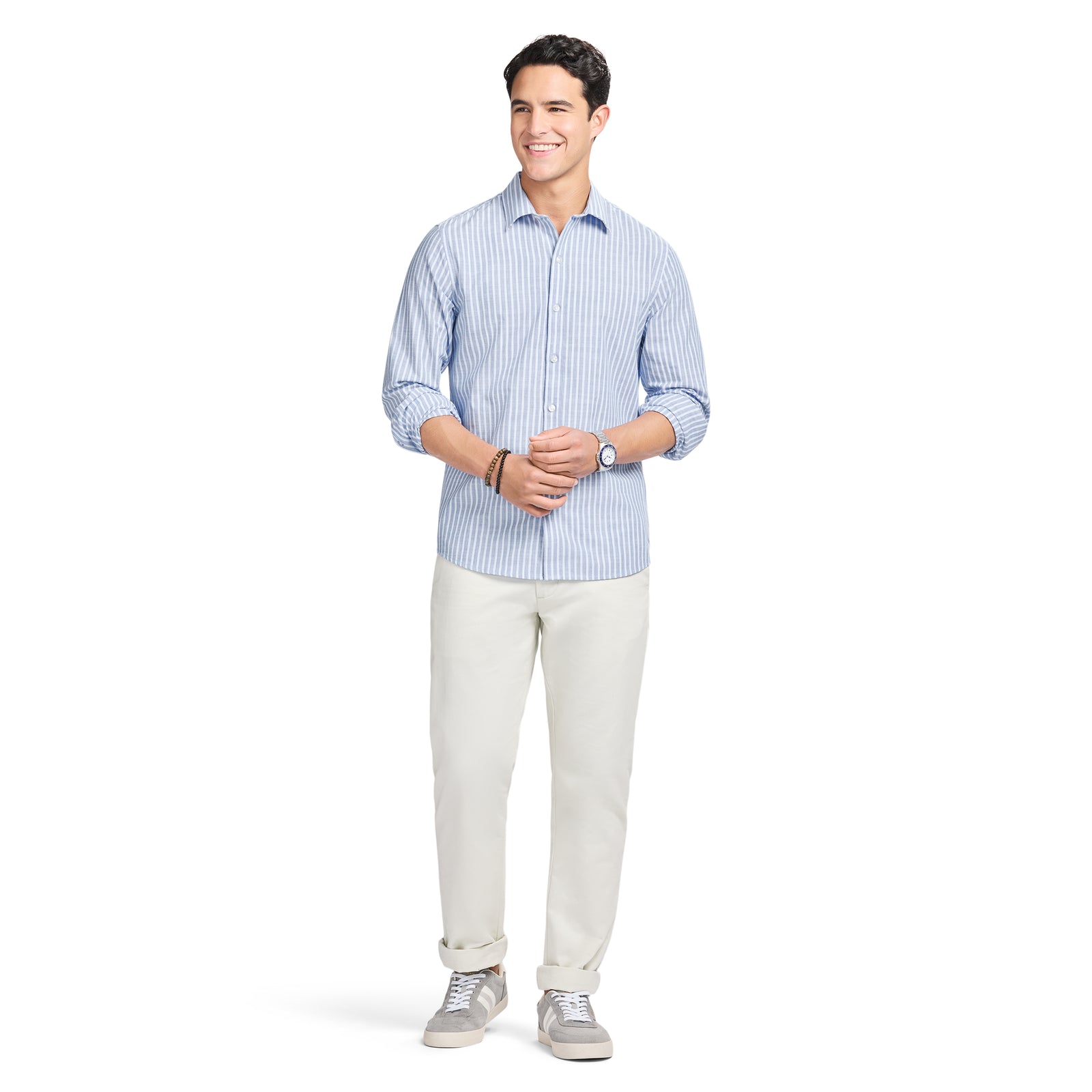 LUXURY SPORT L/S STRIPED SHIRT - REGATTA – IZOD