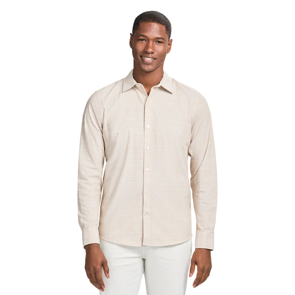 LUXURY SPORT L/S SHIRT - CROCKERY – IZOD