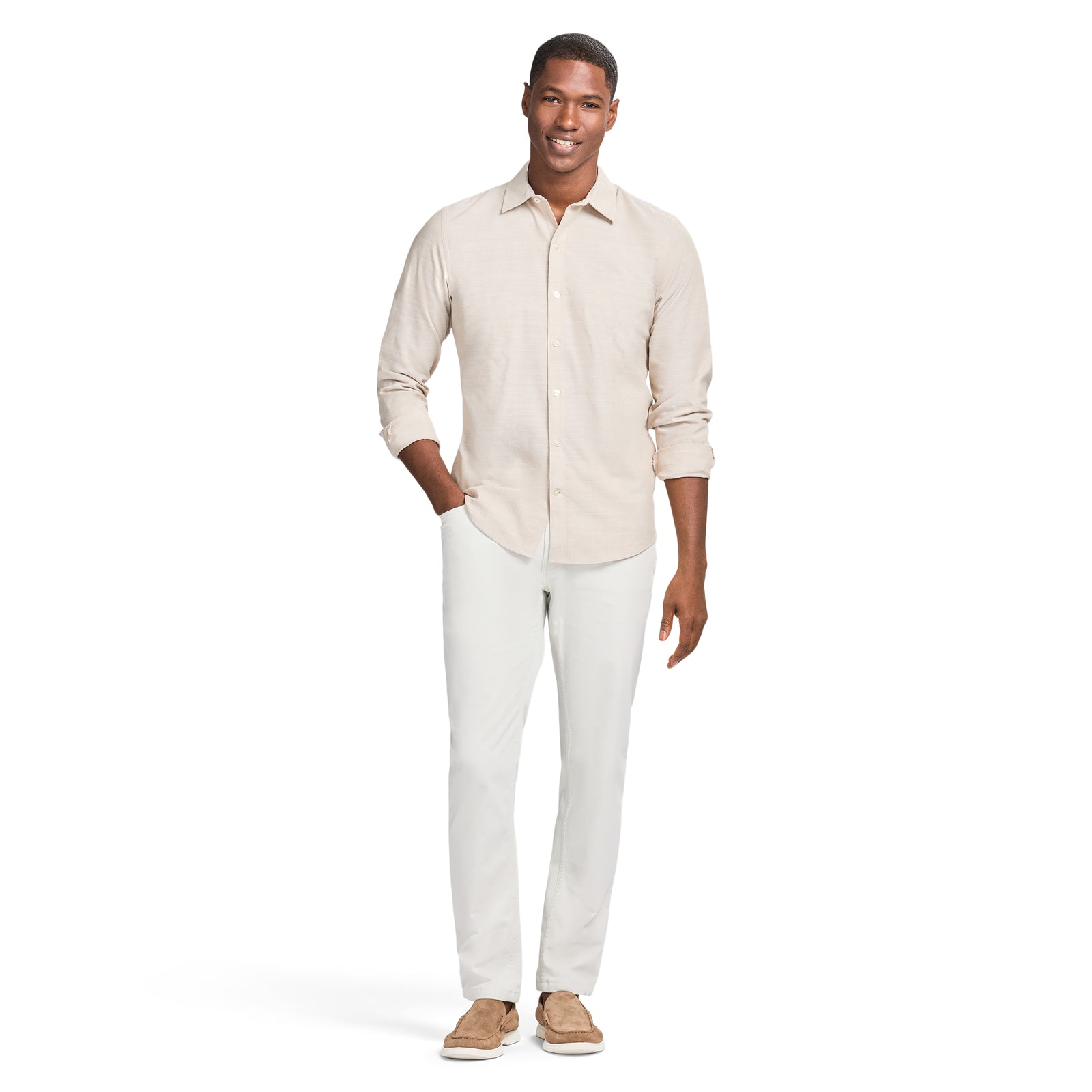トップス IT'S CRUST CLOTH ICC L/S SHIRTS LUXURY SPORT L/S SHIRT - CROCKERY – IZOD