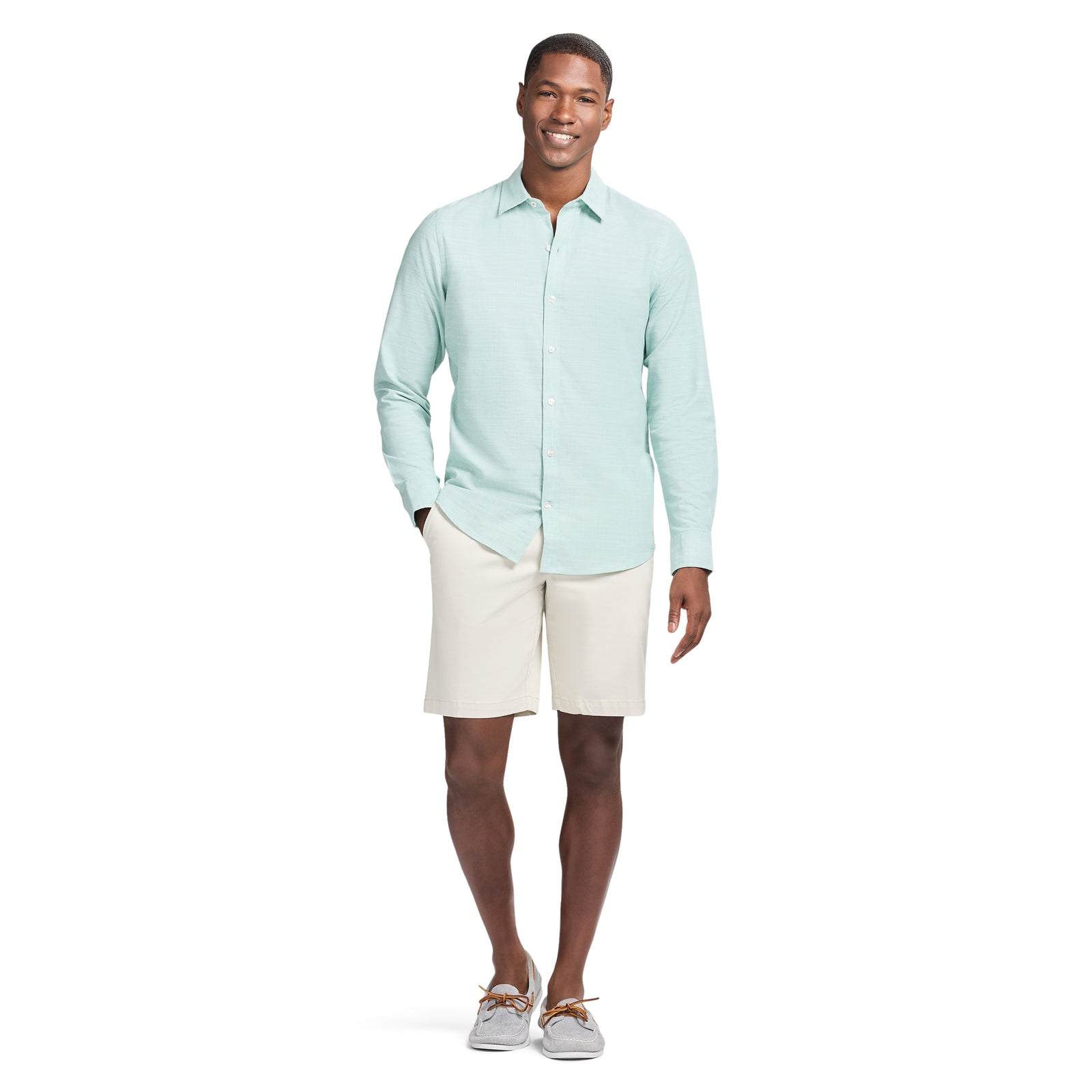 LUXURY SPORT L/S SHIRT - WASABI – IZOD