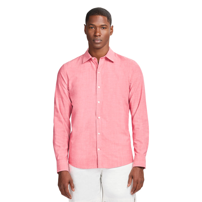 berry dress shirt Mens Bill Blass Essentials Slim Fit Dress Shirt - Dried Berry 16-16.5 x 32-33 Dried Berry