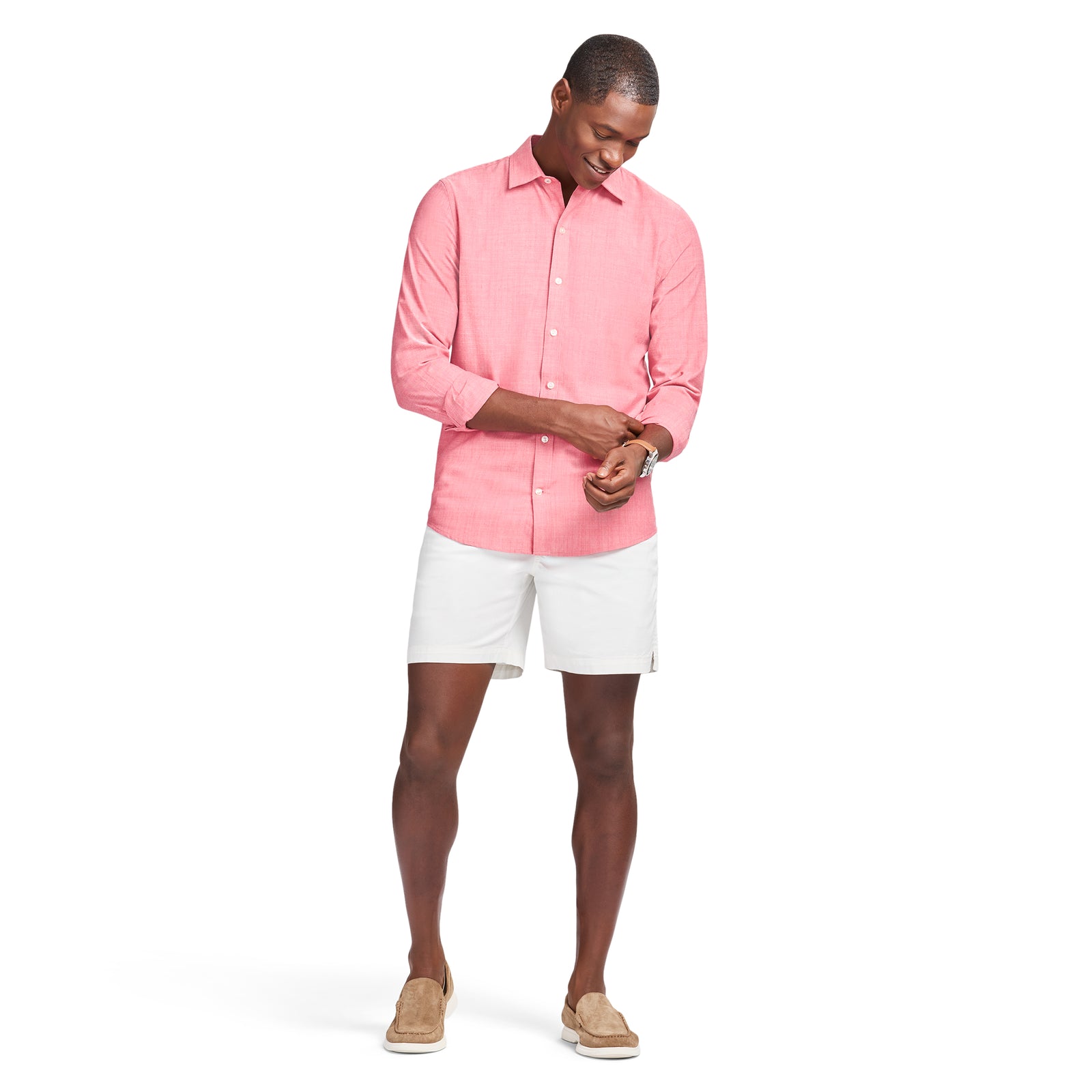 LUXURY SPORT L/S SHIRT - HOLLY BERRY – IZOD