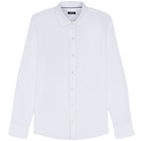 BIG & TALL LUXURY SPORT L/S SHIRT - BRIGHT WHITE