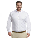 BIG & TALL LUXURY SPORT L/S SHIRT - BRIGHT WHITE