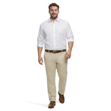 BIG & TALL LUXURY SPORT L/S SHIRT - BRIGHT WHITE