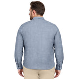 BIG & TALL LUXURY SPORT L/S SHIRT - TWILIGHT BLUE
