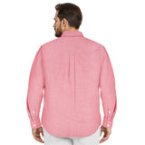 BIG & TALL LUXURY SPORT L/S SHIRT - HOLLY BERRY