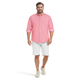 BIG & TALL LUXURY SPORT L/S SHIRT - HOLLY BERRY