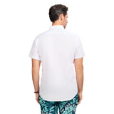 DOCKSIDE CHAMBRAY S/S SHIRT - BRIGHT WHITE