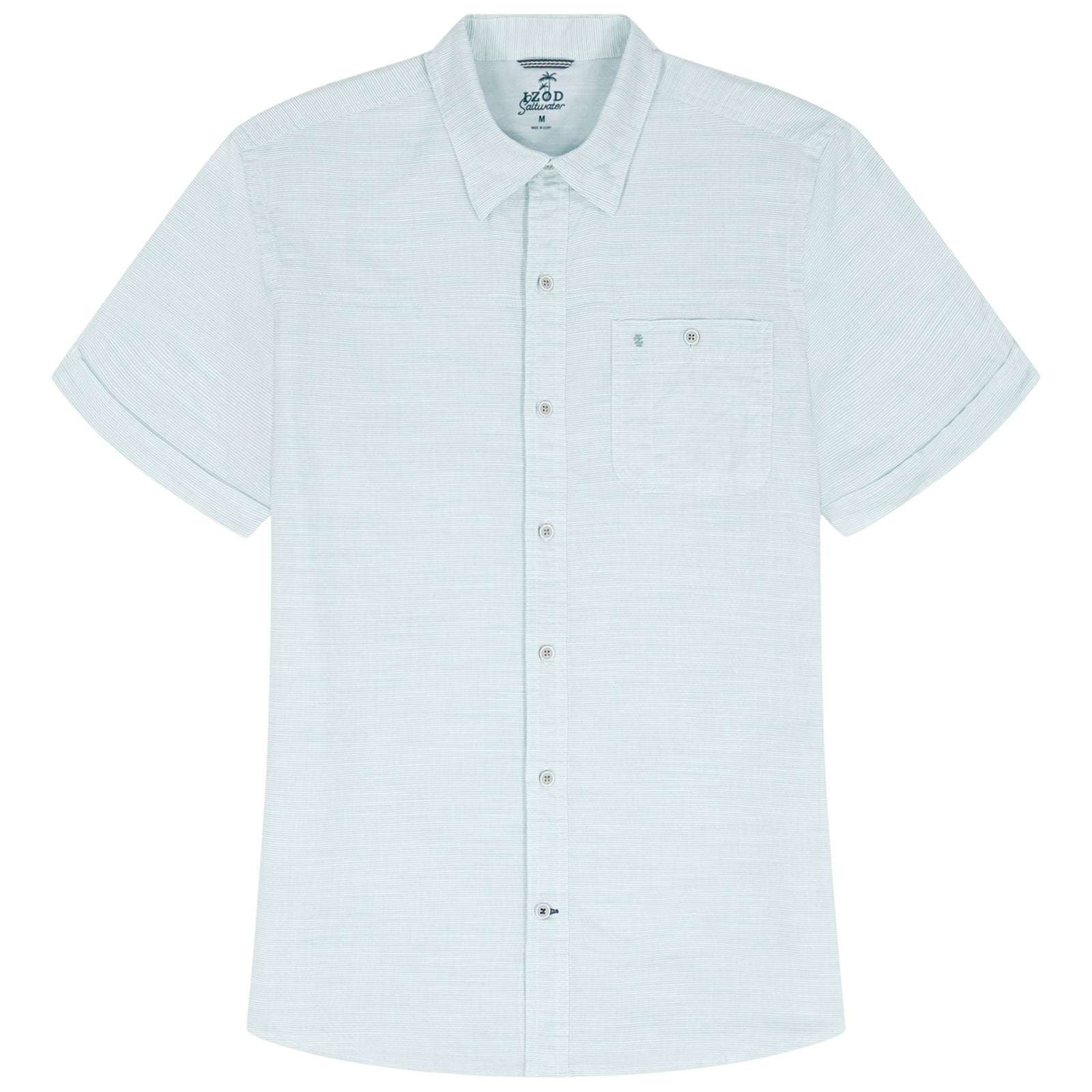 DOCKSIDE CHAMBRAY S/S SHIRT - WASABI – IZOD