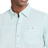 DOCKSIDE CHAMBRAY S/S SHIRT - WASABI