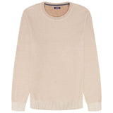 HONEYCOMB CREW NECK SWEATER - ROCK HTHR
