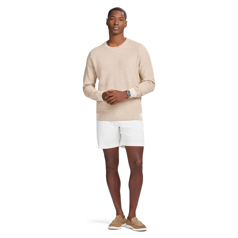 HONEYCOMB CREW NECK SWEATER - ROCK HTHR – IZOD