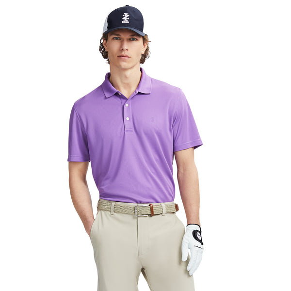 PERFORMANCE GOLF GRID POLO - DEWBERRY PURPLE