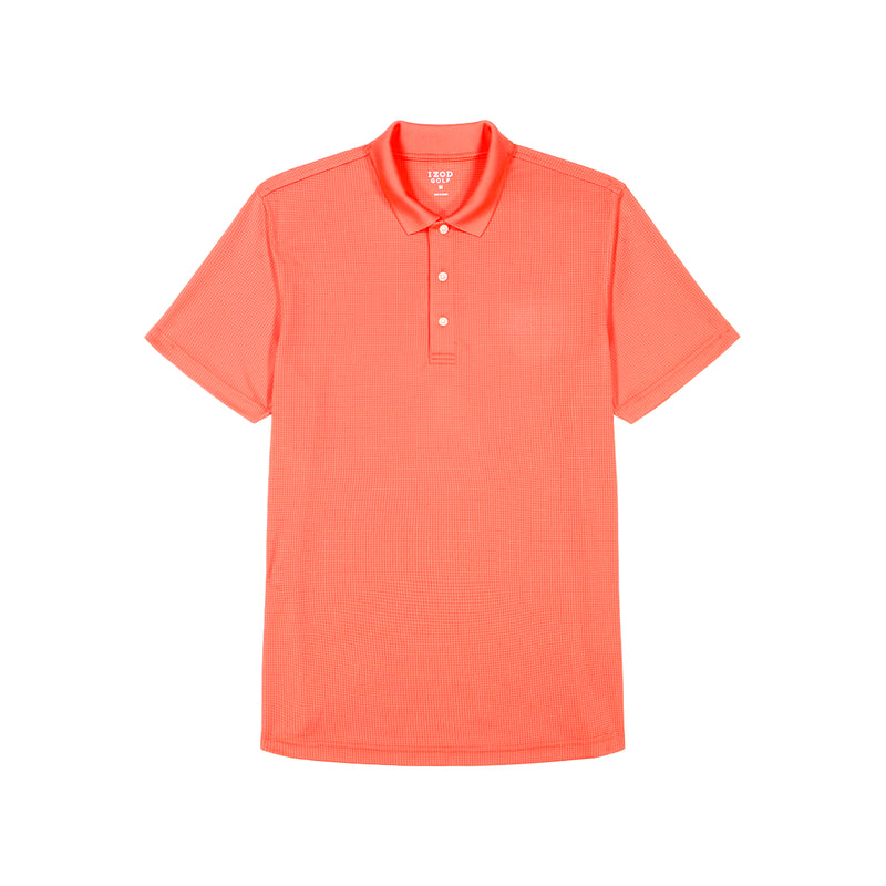 PERFORMANCE GOLF GRID POLO - DEEP SEA CORAL