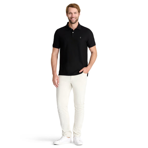 ADVANTAGE PERFORMANCE SHORT SLEEVE POLO - BLACK