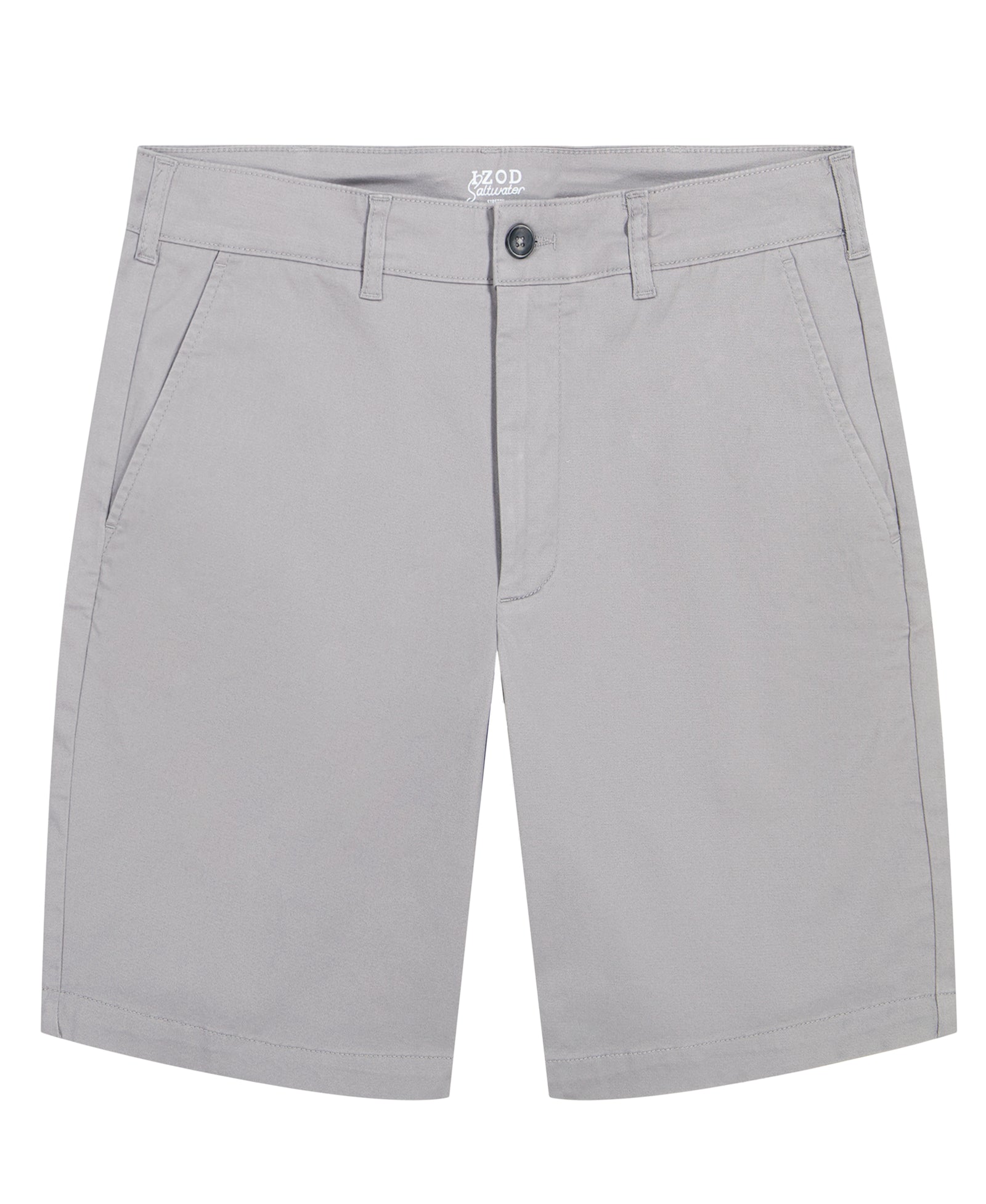 SALTWATER 9.5 FLAT FRONT CHINO SHORT CINDERBLOCK IZOD