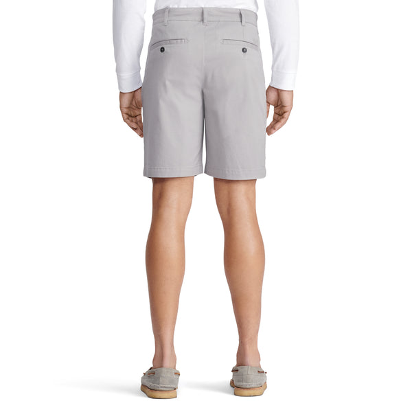 SALTWATER FLAT FRONT TWILL SHORT 9.5" - CINDERBLOCK TAUPE