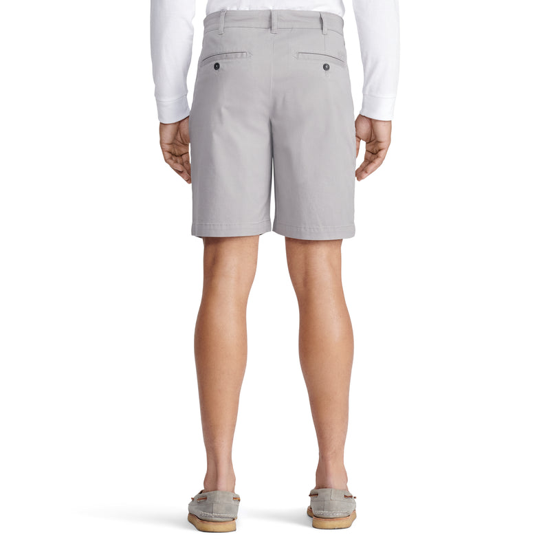 SALTWATER 9.5" FLAT FRONT CHINO SHORT - CINDERBLOCK TAUPE